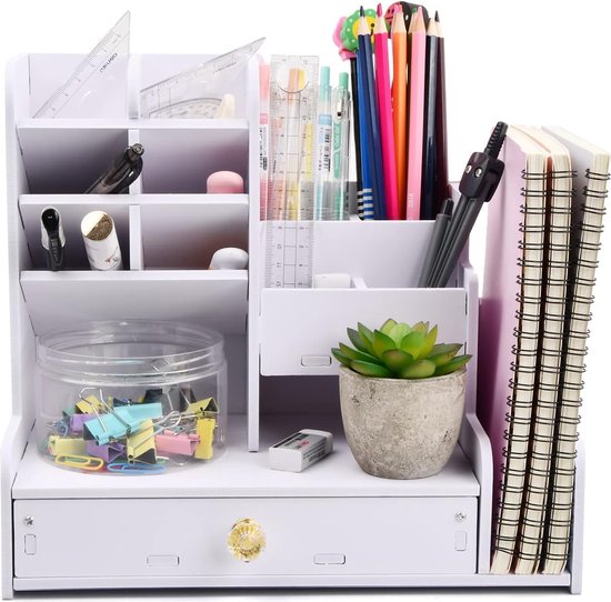Brievenbakje Organizer Wit Bureau Tafel Organisatie, Plank voor Documenten, Bureau Organizer voor Thuis Kantoor
