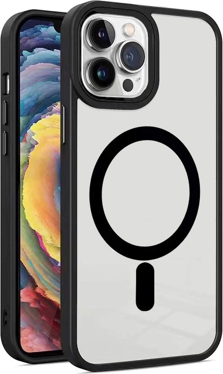 Armordrop Magnetisch Hoesje Geschikt Voor iPhone 15 Pro Max - Zwart