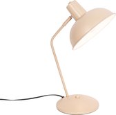 QAZQA milou - Lampe de table rétro - 1 lumière - H 35 cm - Beige - Salon | Chambre à coucher | Cuisine