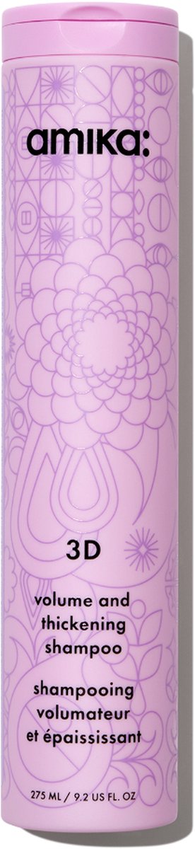 Amika 3D Volumizing And Thickening Shampoo 275ml - Normale shampoo vrouwen - Voor Alle haartypes