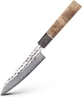 Couteau japonais Rosmarino - Couteaux Japonais - Couteaux à steak - Acier Damas - 12,8 cm