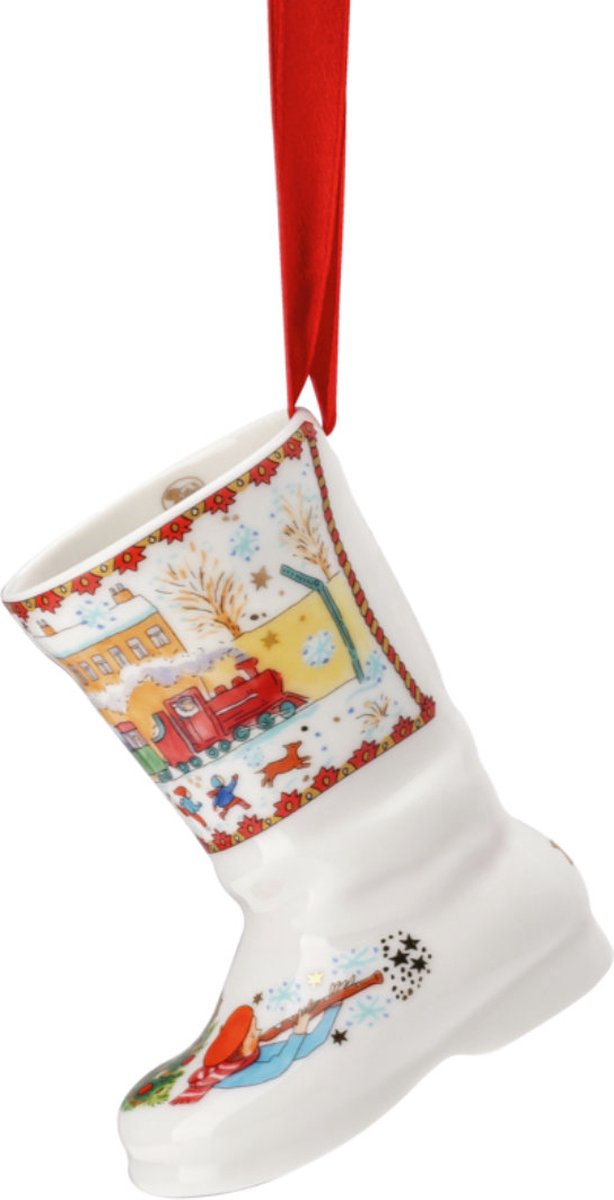 Hutschenreuther Kerst 2023 Kerstlaars Kerstgeluiden Hutschenreuther Kerstlaars met kerstgeluiden, merkloos.