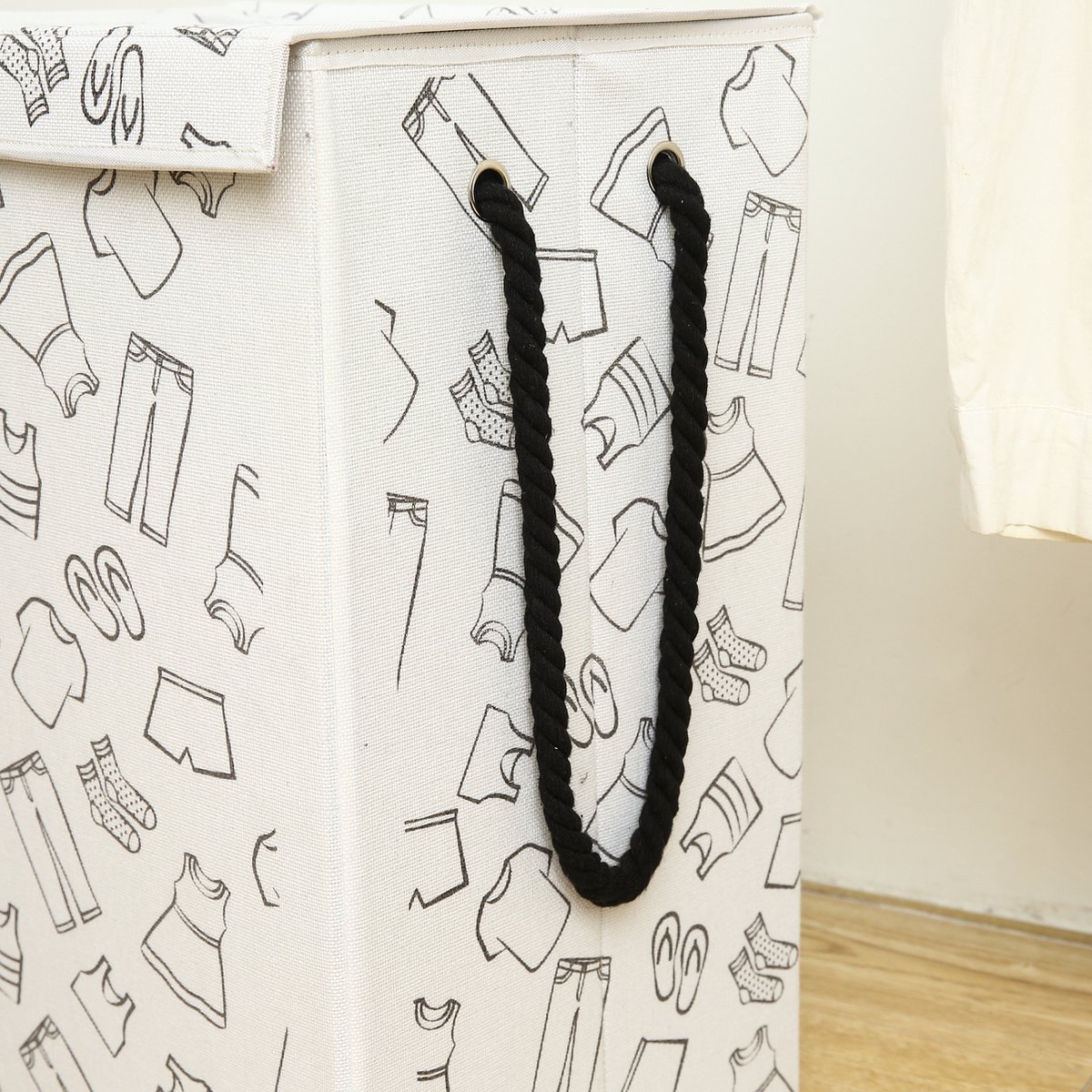 Goedkoopste Opbergmand kinderen - Speelgoedmand kinderen - Wasmand & Opbergmand Kinderkamer - Stijlvolle Kledingmand - 75L Wasmand