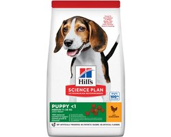 4x Hill's Medium Puppyvoer met Kip 800 gram
