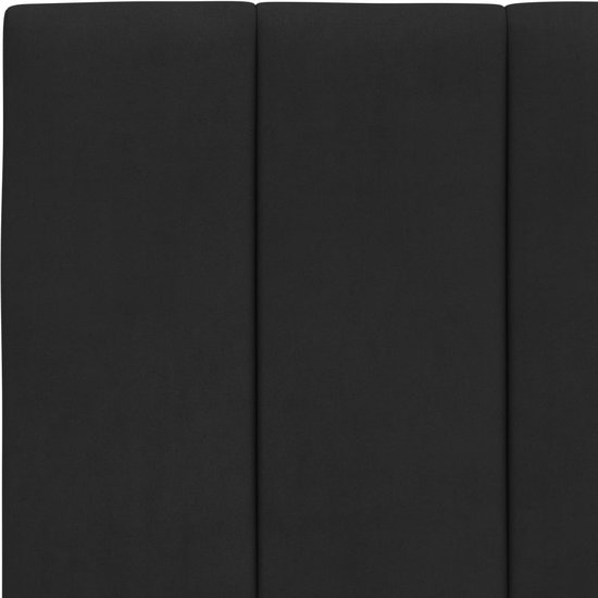 vidaXL-Coussin tête de lit-90 cm-velours-noir