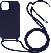 Hoesje geschikt voor iPhone 11 - Backcover - Koord - Softcase - Flexibel - TPU - Paars