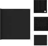 vidaXL Tenttapijt - zwart 250 x 200 cm - ademend - weerbestendig - met geïntegreerde oogjes - Tenttapijt
