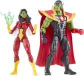 Hasbro The Avengers - Avengers: Beyond Earth's Mightiest Marvel Legends Skrull Queen & Super-Skrull 15 cm Actiefiguur - Multicolours