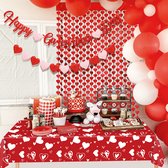Valentijn Versiering Tafelkleed Valentijn Decoratie Roze Huwelijks Decoratie Feest Versiering 137*274 cm - 1 Stuk