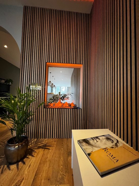 Panneaux muraux acoustiques - 300 x 60 cm - Chêne naturel rustique - Mur à lattes - Akupanel