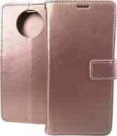 Portemonnee Book Case Hoesje Geschikt voor: Xiaomi Redmi Note 9T (5G) -  rosegoud
