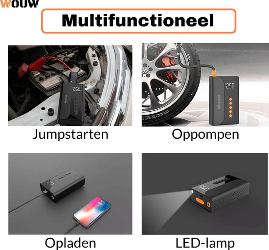 Starthulp met compressor 4-in-1 - kopen? | Korting tot 44