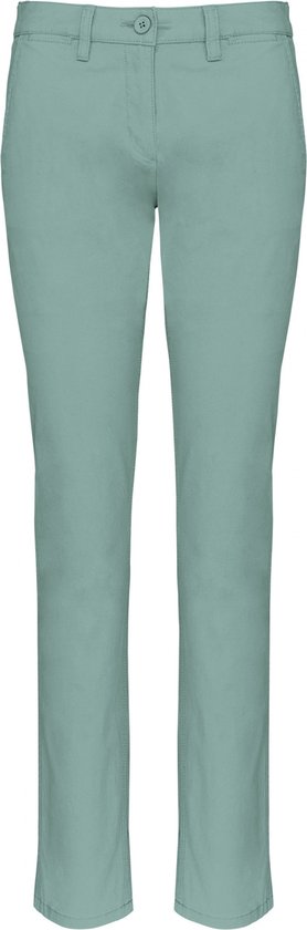 Pantalon Femme 36 NL (38 FR) Kariban Sage 98% Katoen, 2% Élasthanne