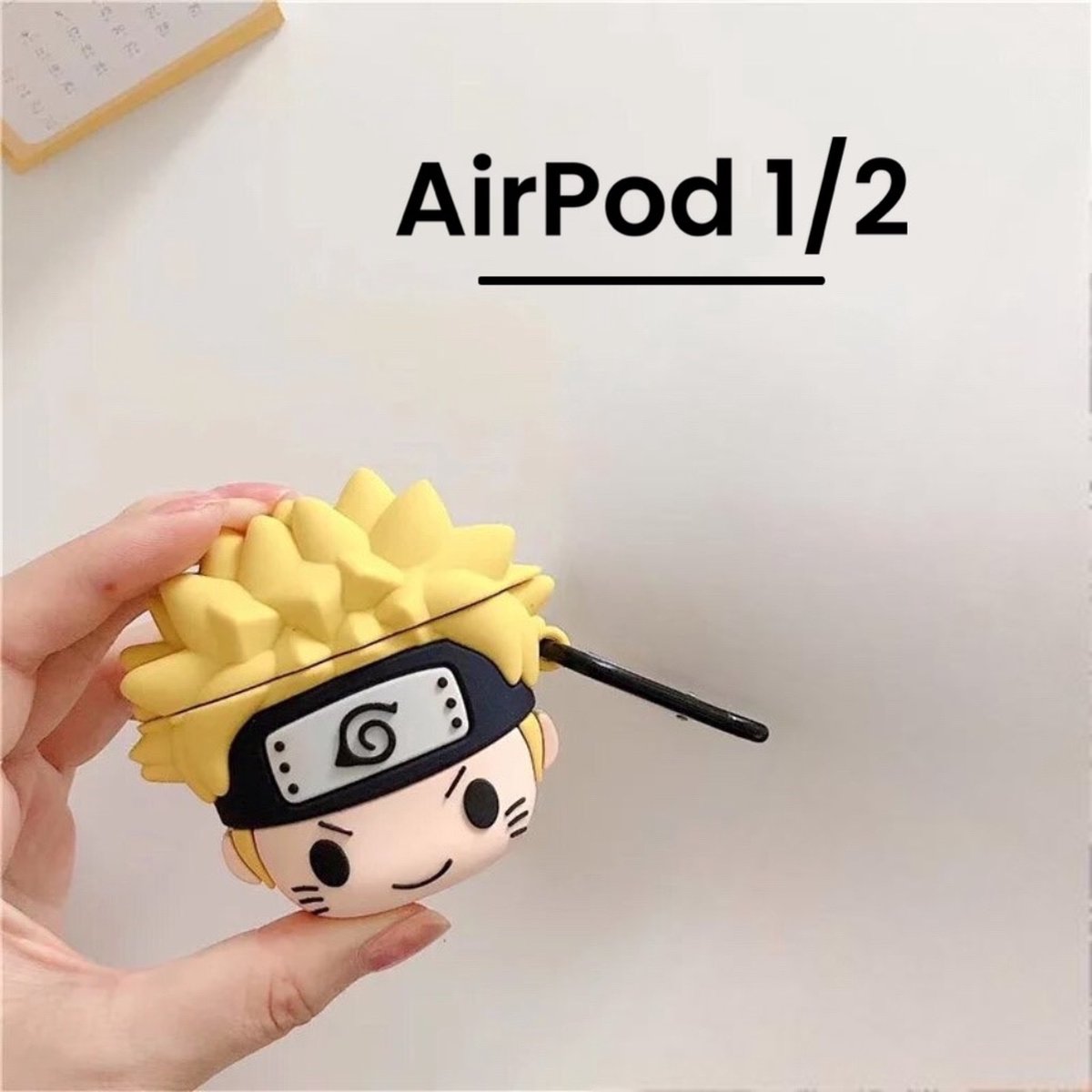 Living by ROKA® Naruto AirPod case | Naruto | Naruto Uzumaki | Hokage | AirPod case | Anime | Ninja | AirPod hoesje voor AirPod 1 en 2