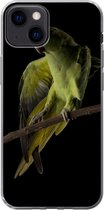 Geschikt voor iPhone 13 hoesje - Papegaai - Vogel - Tak - Siliconen Telefoonhoesje
