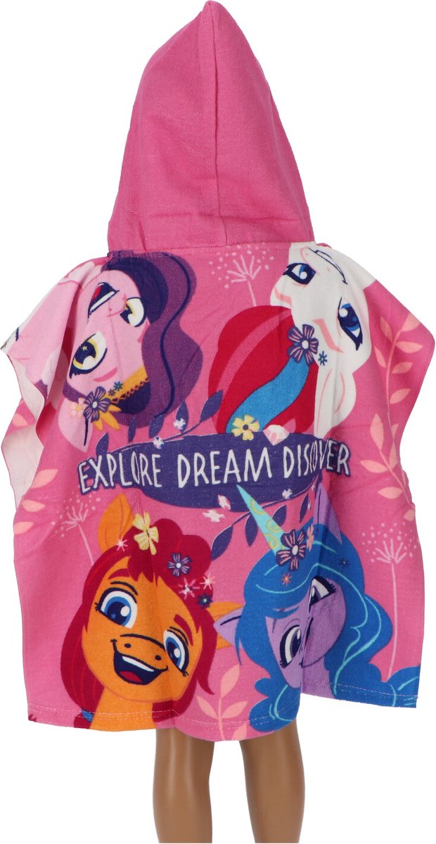 My Little Pony Badponcho met capuchon - Roze - 55 x 110 cm van My Little Pony — afbeelding 3