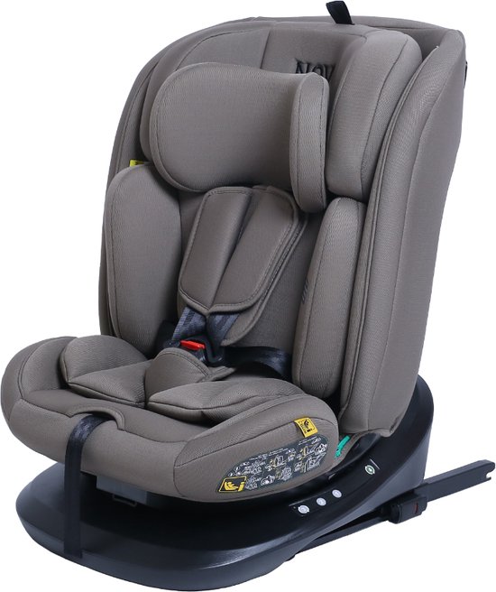 Novi Baby® Goliath Premium Autostoel - I-Size - Draaibaar - Dark Chocolat van Novi Baby® — afbeelding 3