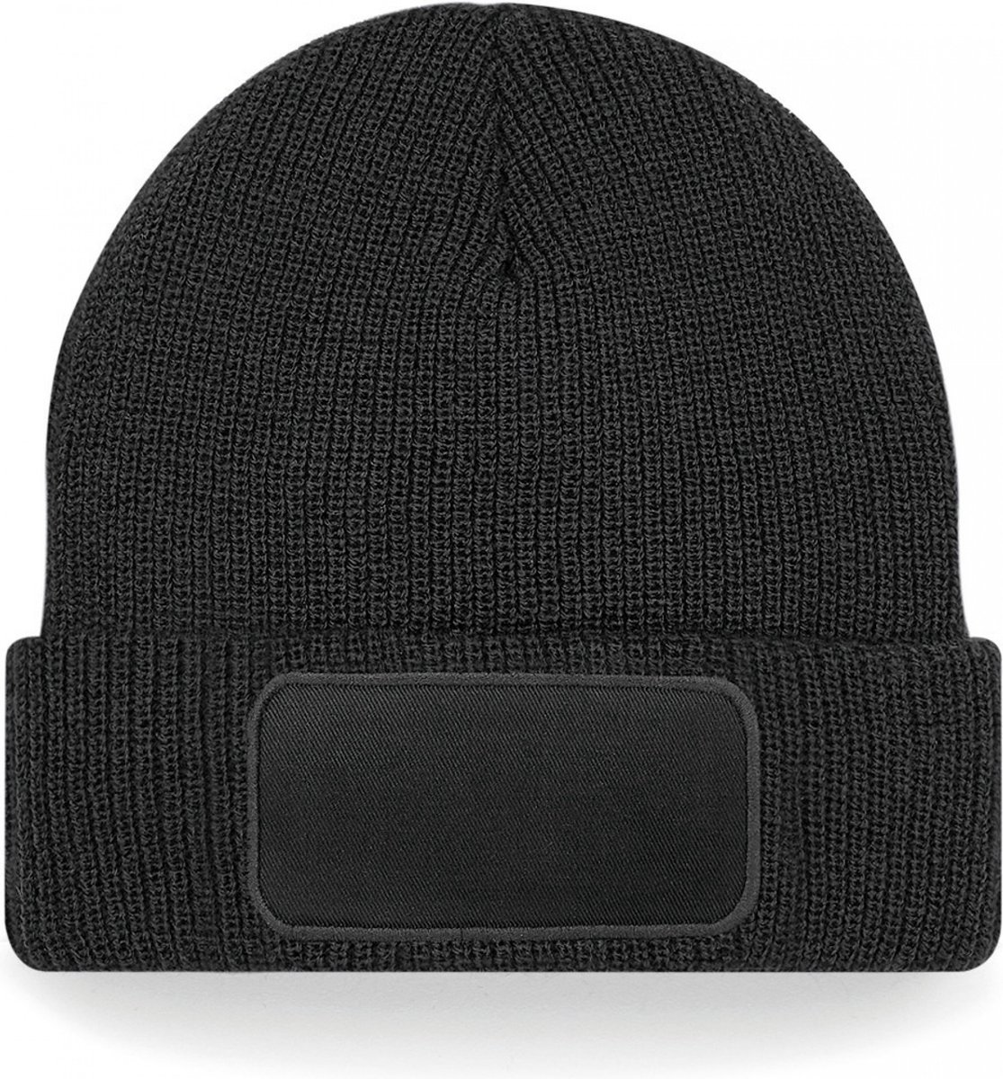Beechfield Thinsulate™ Patch Beanie B440 - Black - One size
