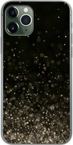 Geschikt voor iPhone 11 Pro hoesje - Glitter - Abstract - Zwart - Siliconen Telefoonhoesje