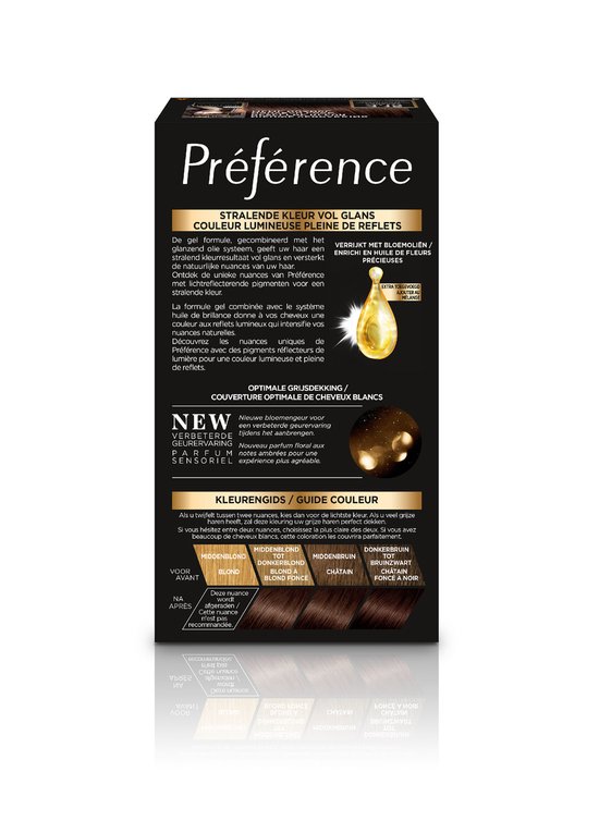 L'Oréal Paris Préférence Kastanje Middenbruin 4 - Permanente Haarkleuring