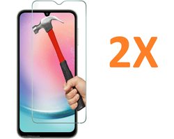 Screenprotector Glas - Tempered Glass Screen Protector Geschikt voor: Samsung Galaxy A34 - 2x