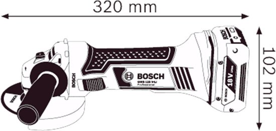 Bosch GWS 18-125 V-LI Professional