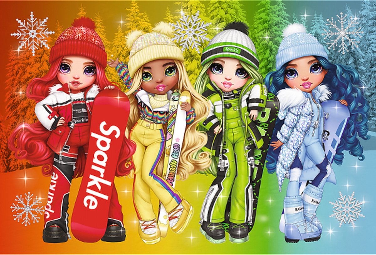 Rainbow High Puzzle - Joyfull Dolls, meiden puzzel, rainbow, puzzel, 60 stukjes puzzel
