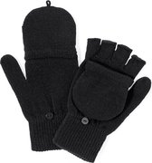 Vingerloze handschoenen - Wanten - Handschoenen winter - Acryl - One size - Zwart