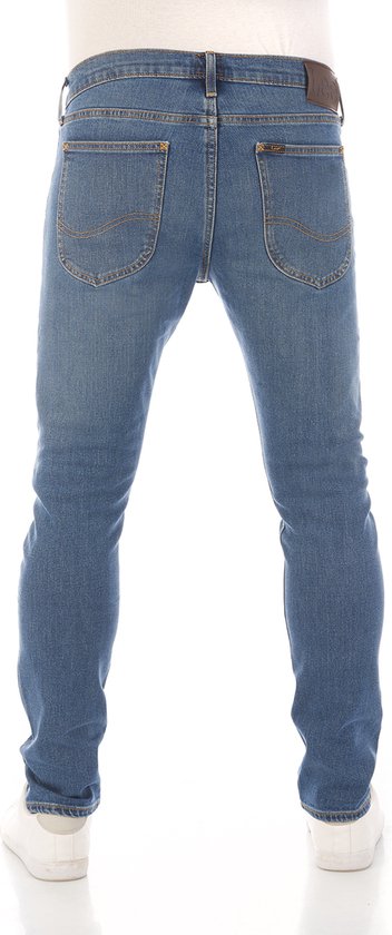 Lee Heren Jeans Broeken Luke Slim Tapered tapered Fit Blauw 30W / 34L Volwassenen Denim Jeansbroek