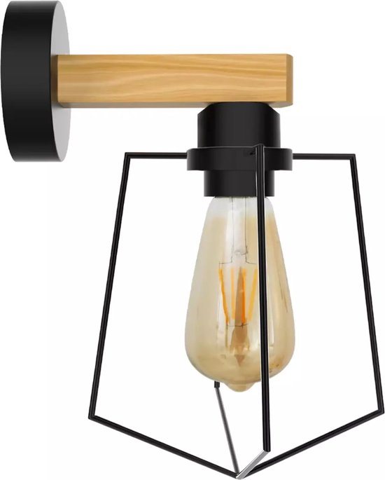 Vintage Wandlamp IJzer Zilverkleurig bij