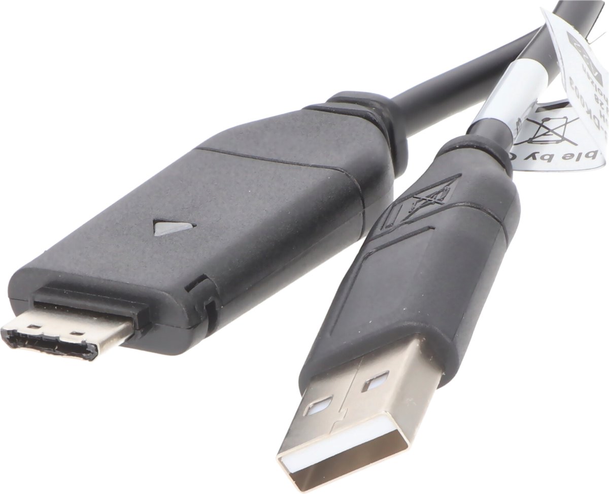 USB-verbindingskabel geschikt voor Samsung ES55, PL20, WB5500, WB600, WP10