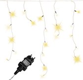 Lichtgordijn - Ijspegelverlichting - Kerstverlichting Gordijn - LED Gordijn - Kerstverlichting - Kerstversiering - Lichtsnoer - Regenlichtketting - Voor Binnen en Buiten - Met afstandsbediening - 10 m - Warm wit