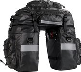 Fietstas, multifunctioneel, 65 liter, fietstassen voor 3-in-1 bagagedrager, tas, groot, scheurvast, met regenbescherming, reflecterend