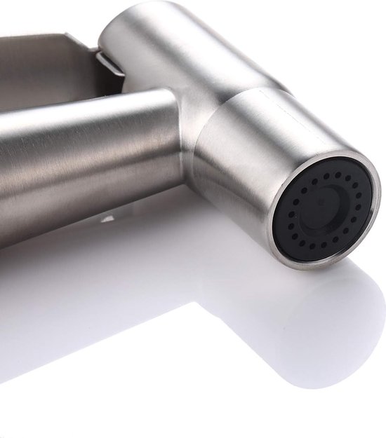 Bidetset met handdouche volledig rvs koud water - Voordelig Design Sanitair