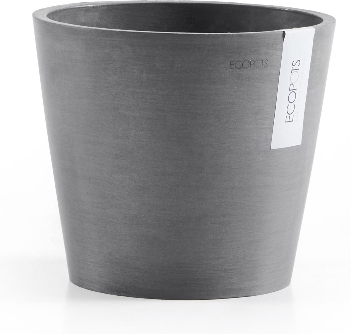 Ecopots Amsterdam 20 - Grey - Ø20 x H17,1 cm - Ronde grijze bloempot