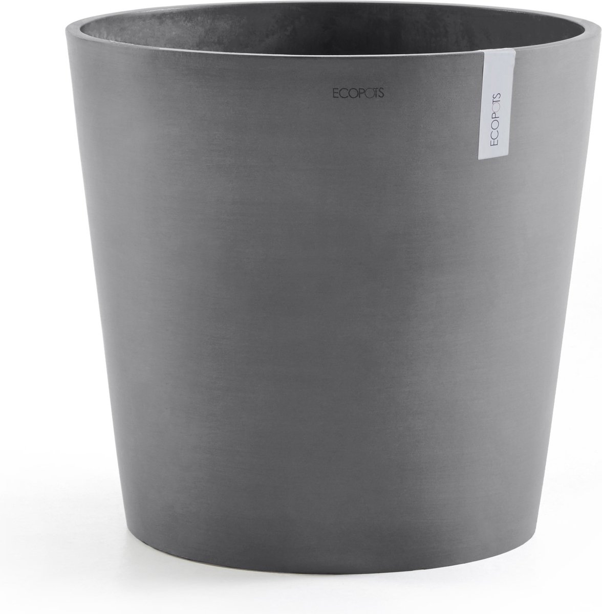 Ecopots Amsterdam 50 - Grey - Ø50,5 x H43,5 cm - Ronde grijze bloempot