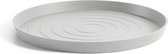 Ecopots Saucer Round - White Grey - Ø58,7 x H4,5 cm - Ronde witgrijze onderschotel