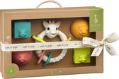 Sophie de giraf So'Pure Early Learning Gift Set - Blokken, ballen & Bijtring - Baby Speelgoed - Kraamcadeau - Babyshower cadeau - 100% Natuurlijk rubber - Vanaf 3 maanden - 5-Delig