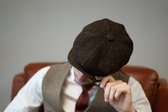 Newsboy 8-delige Harris Tweed cap Barleycorn | Heather Hatsize: S (55-56cm)