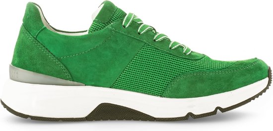 Gabor rollingsoft sensitive 46.897.34 - dames rollende wandelsneaker - groen - maat 44 (EU) 9.5 (UK)