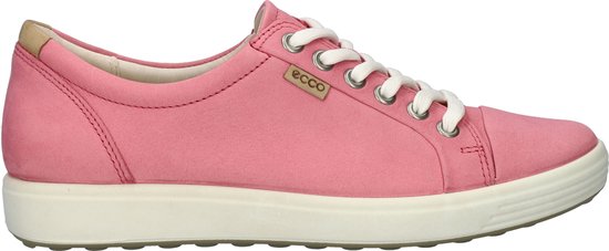 Ecco Soft 7 W Sneakers roze Leer - Dames - Maat 39