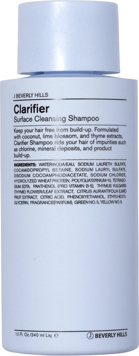 J Beverly Hills Blue Clarifier Shampoo 340 ml - Normale shampoo vrouwen - Voor Alle haartypes