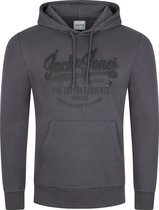 Jack & Jones Heren trui JJEADRIAN regular fit Grijs XXXL Volwassenen Hoodie Capuchon Sweatshirt