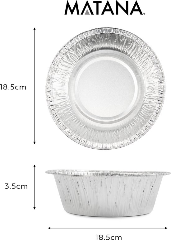 50 Stuks Aluminiumfolie Trays 1100 Ml Non-stick Al... - Vicedeal