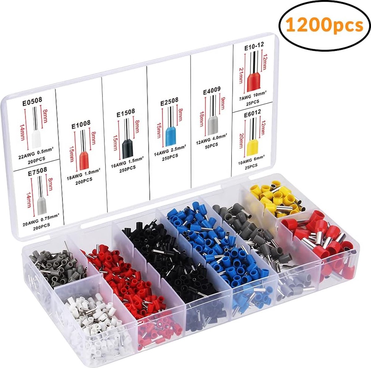 FitRepa Krimptang adereindhulstang set 0,08-10 mm² krimptang, met 1200