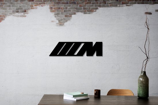 M logo's zijkant zwart hoogglanzend 51145A4B373 | BMW Accessoires