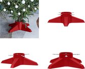 vidaXL Kerstboomstandaard 55-5x55-5x15 cm rood - Kerstboomstandaard - Kerstboomstandaards - Kerstboomstandaarden - Kerstboomhouder