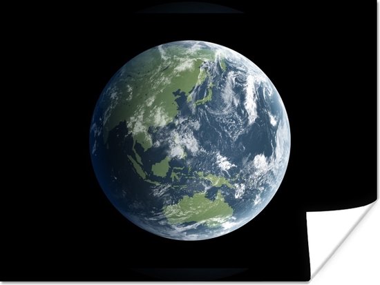 Image satellite de la terre Poster 40x30 cm - petit - Tirage photo sur Poster (décoration murale salon / chambre)