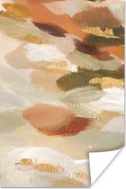 Peinture - Or - Rouge - 80x120 cm