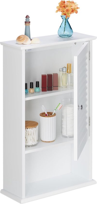 Lichtbruine Moderne Acryl Relaxdays Badkamer kasten kopen
